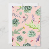 サボテンのパターン8 サンキューカード (正面)