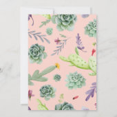 サボテンのパターン8 サンキューカード (裏面)