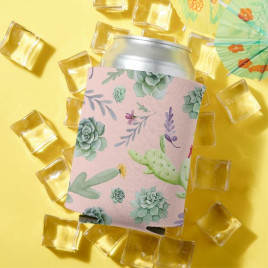 サボテンのパターン8 缶クーラー (インサイチュ 夏)