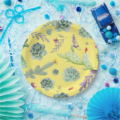 サボテンのパターン9 ペーパープレート (パーティー)