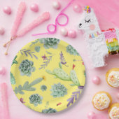 サボテンのパターン9 ペーパープレート (パーティー)