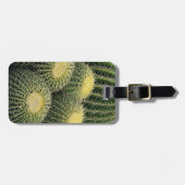 サボテンのパターン ラゲッジタグ (正面横)