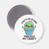 サボテンのパンプル私のファンシー植物おもしろいパン マグネット (正面/裏面)