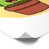 サボテンのパンプン前向きポスター ポスター (角)