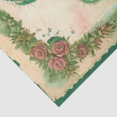 サボテンのピンクの花エフェメラコラージアートNo3 薄葉紙 (詳細)