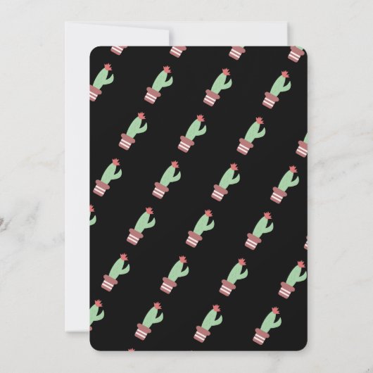 サボテンのフィエスタミックスリピーター赤ちゃんシャワー 招待状 (裏面)