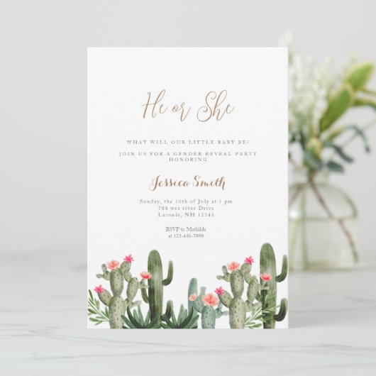 サボテンのフローラは性別が明かす吸汁性がある 招待状 (スタンド正面)