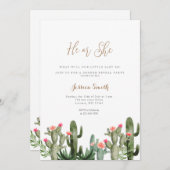 サボテンのフローラは性別が明かす吸汁性がある 招待状 (正面/裏面)