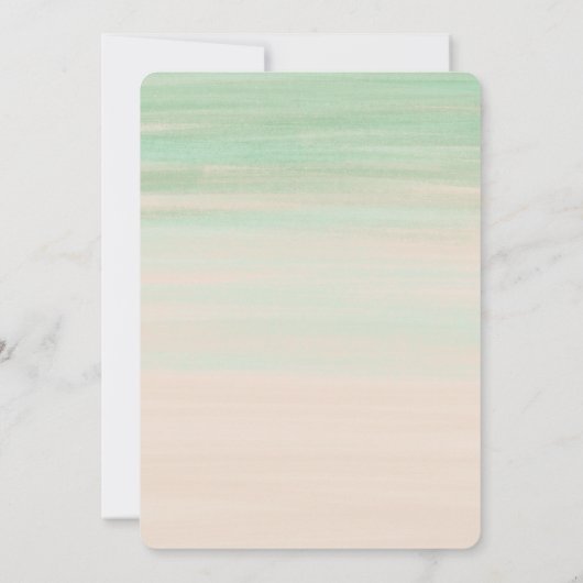 サボテンのブライダルシャワーの招待状の水気が多いピンク 招待状 (裏面)