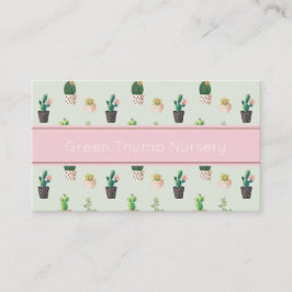 サボテンのプリントの名刺 名刺