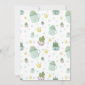 サボテンのベビーガール | ベビーシャワー招待状 招待状 (裏面)