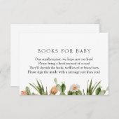 サボテンのベビー収納カード用ブック 招待状 (正面/裏面)