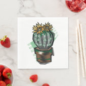 サボテンのポット スタンダードランチョンナプキン (インサイチュ)