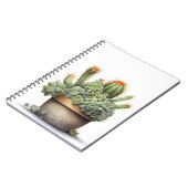 サボテンのポット ノートブック (左側)