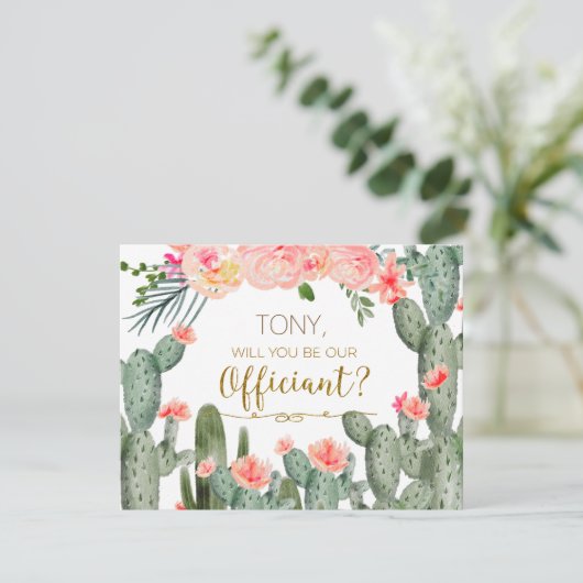 サボテンのメキシコ人は私たちの公式カードになる 招待状 (スタンド正面)