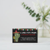 サボテンのメキシコ南西料理のケータリング 名刺 (スタンド正面)