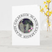 サボテンのメッセージカードを開花するガラパゴス諸島 カード (黄色い花)