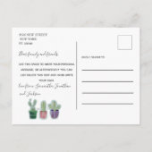 サボテンの写真を動かす告知を移動 案内ポストカード (裏面)