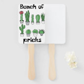 サボテンの刺し草 ハンドファン (正面&裏面)