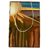 サボテンの南西のダンス ミディアムペーパーバッグ (裏面)