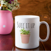 サボテンの南西ユーモアを吸い上げる コーヒーマグカップ