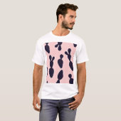 サボテンの可愛さ：甘いパステルパターン Tシャツ (正面フル)