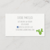 サボテンの名刺 名刺 (裏面)