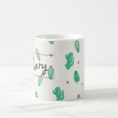 サボテンの名前をカスタムするのコーヒー・マグ コーヒーマグカップ (中央)