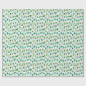 サボテンの多様性、ヴィンテージのシームレスな背景。 ラッピングペーパー (フラット)