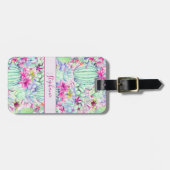 サボテンの多肉性フローラの葉名 ラゲッジタグ (正面横)