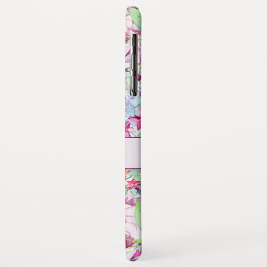 サボテンの多肉性フローラパーソナライズされた葉 Case-Mate iPhoneケース (裏面/左)