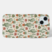 サボテンの多肉植物シームレスパターン Case-Mate iPhoneケース (裏面 (横))