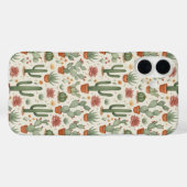サボテンの多肉植物シームレスパターン Case-Mate iPhoneケース (裏面 (横))
