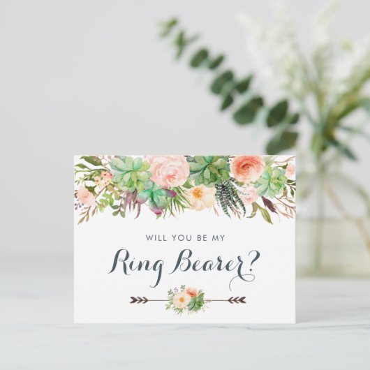 サボテンの多肉植物フローラの緑は私のものになる シーズンポストカード (スタンド正面)