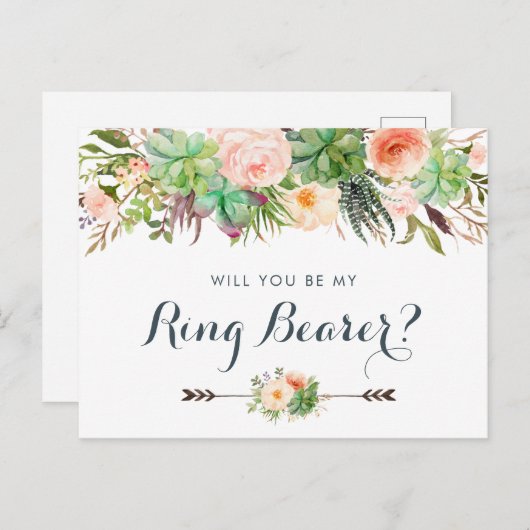 サボテンの多肉植物フローラの緑は私のものになる シーズンポストカード (正面/裏面)