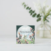 サボテンの夜のデザートスターズ | ソーシャルメディア スクエア名刺 (スタンド正面)