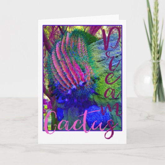 サボテンの夢の空白のなnotecard カード (正面)