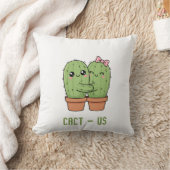 サボテンの恋人への記念日ギフト クッション (ブランケット)