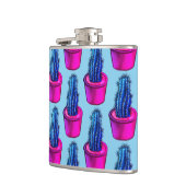 サボテンの愛風変わり者の鉢植え多肉植物パターン フラスク (左)