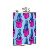 サボテンの愛風変わり者の鉢植え多肉植物パターン フラスク (右)