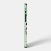 サボテンの愛:かわいい漫画のパターン。 iPhoneケース (左側面)