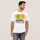 サボテンの日没 Tシャツ (正面フル)