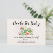 サボテンの本ベビーベビーシャワーノートインサート エンクロージャーカード (スタンド正面)