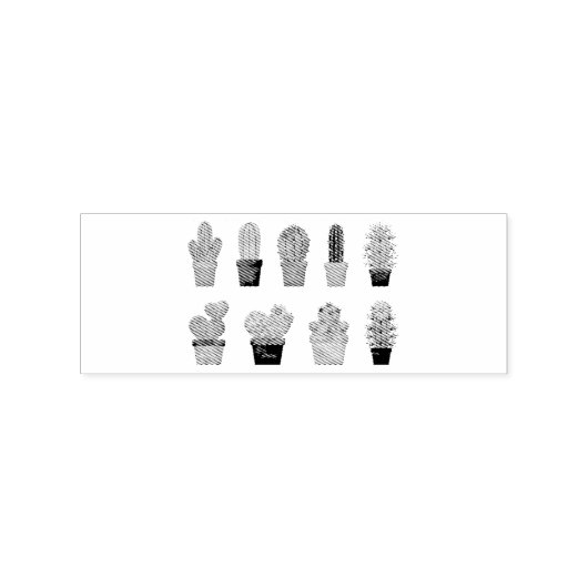 サボテンの植物の組み合わせThunder_Cove ラバースタンプ (インプリント)