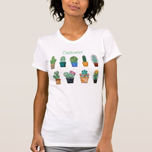 サボテンの植物の組み合わせThunder_Cove Tシャツ (正面)