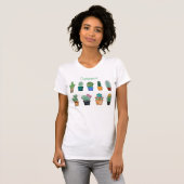 サボテンの植物の組み合わせThunder_Cove Tシャツ (正面フル)