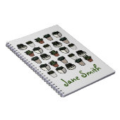 サボテンの植物パタファンキーーン ノートブック (右側)