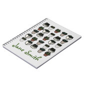 サボテンの植物パタファンキーーン ノートブック (左側)