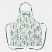 サボテンの植物パーソナライズされた模様 エプロン (正面)