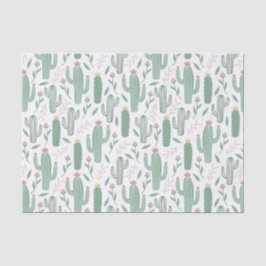 サボテンの植物模様 薄葉紙